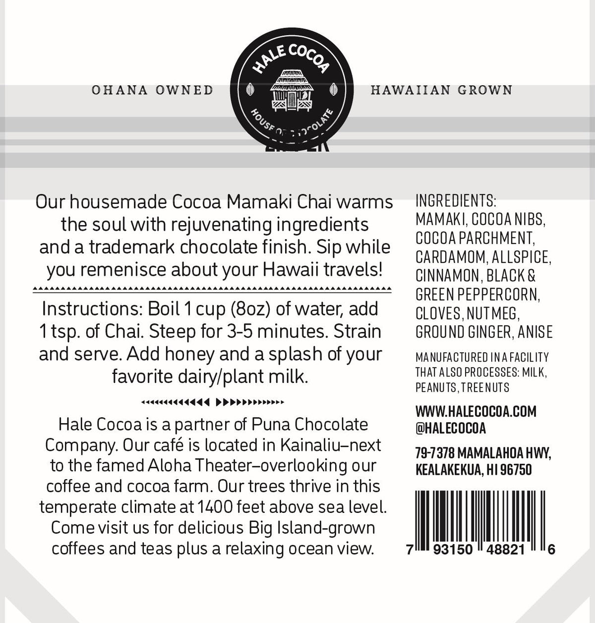 Mamaki Cocoa Chai Tea