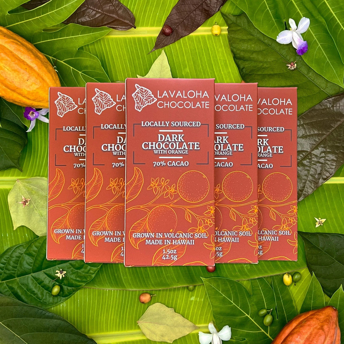 Hawaii Grown 70% Dark Chocolate with Orange