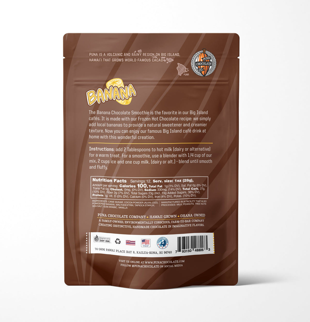Banana Chocolate Cocoa - Hot Chocolate Mix
