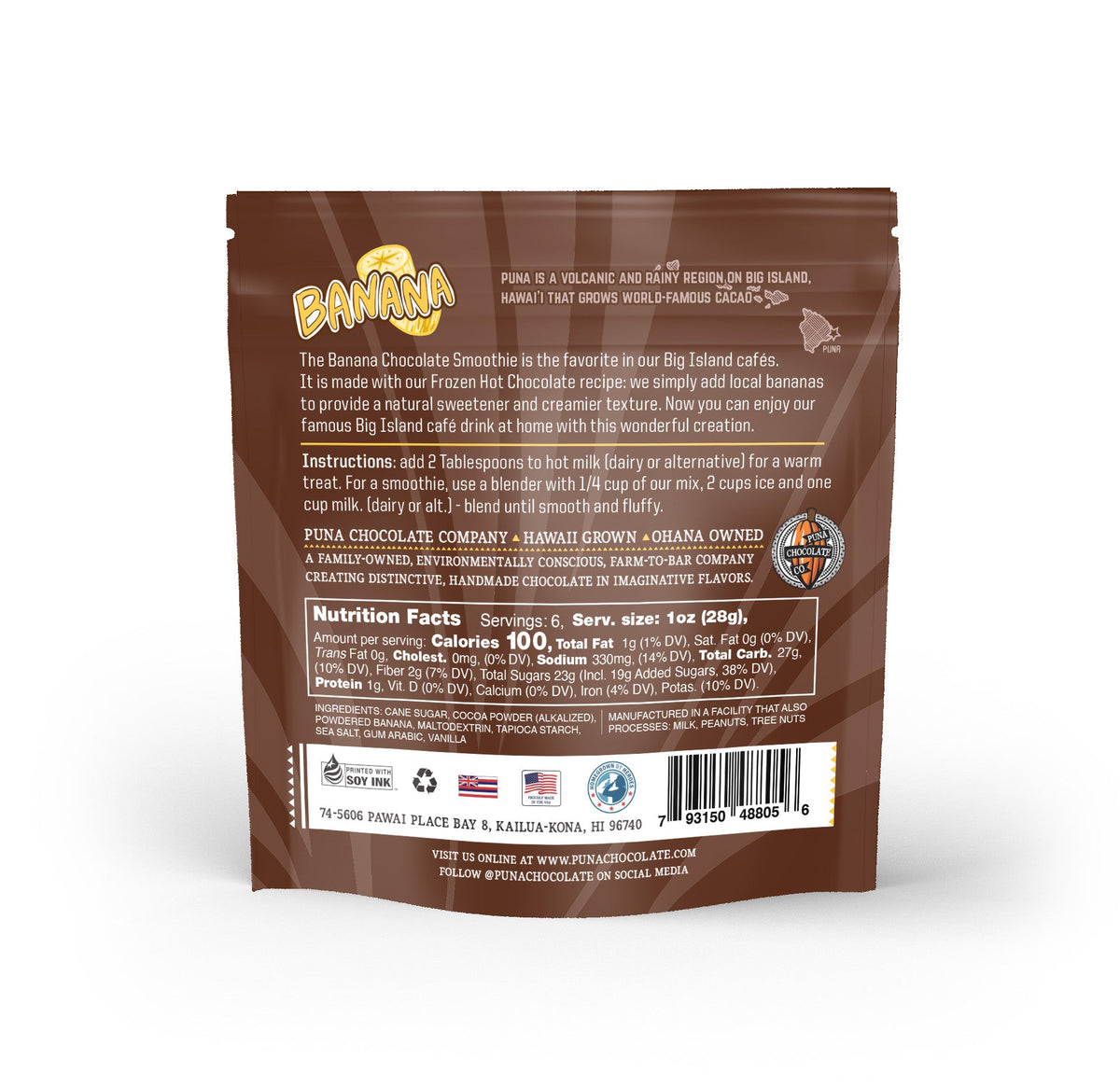 Banana Chocolate Cocoa - Hot Chocolate Mix