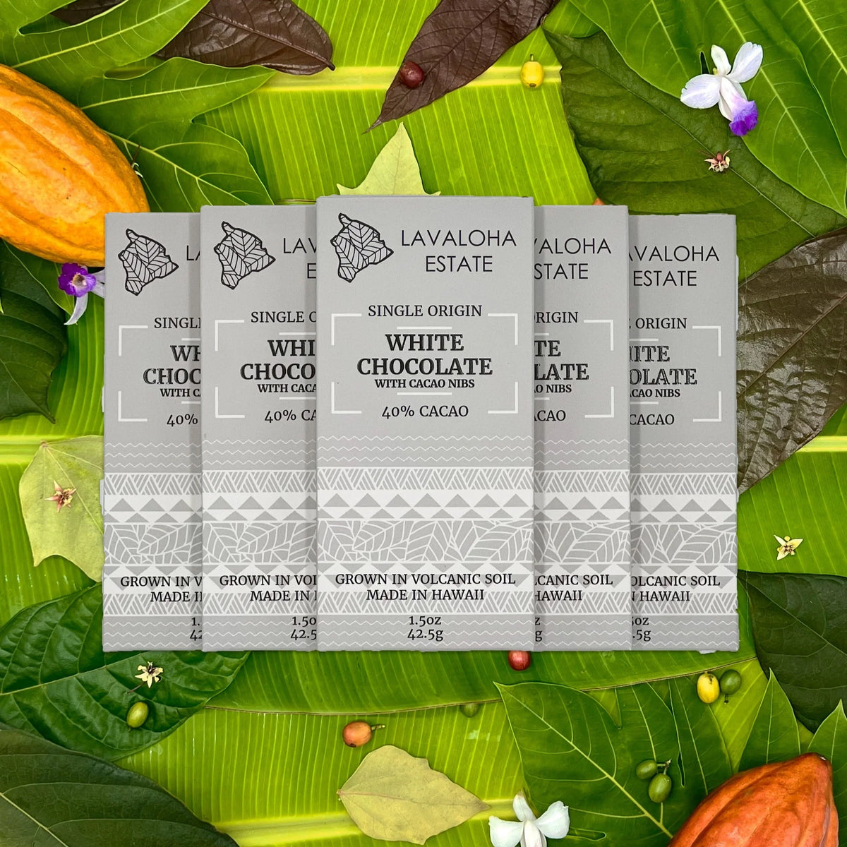 OPERATION CHOCOLATE PHOENIX - Hawaii Grown 40% White Chocolate with Cacao Nibs